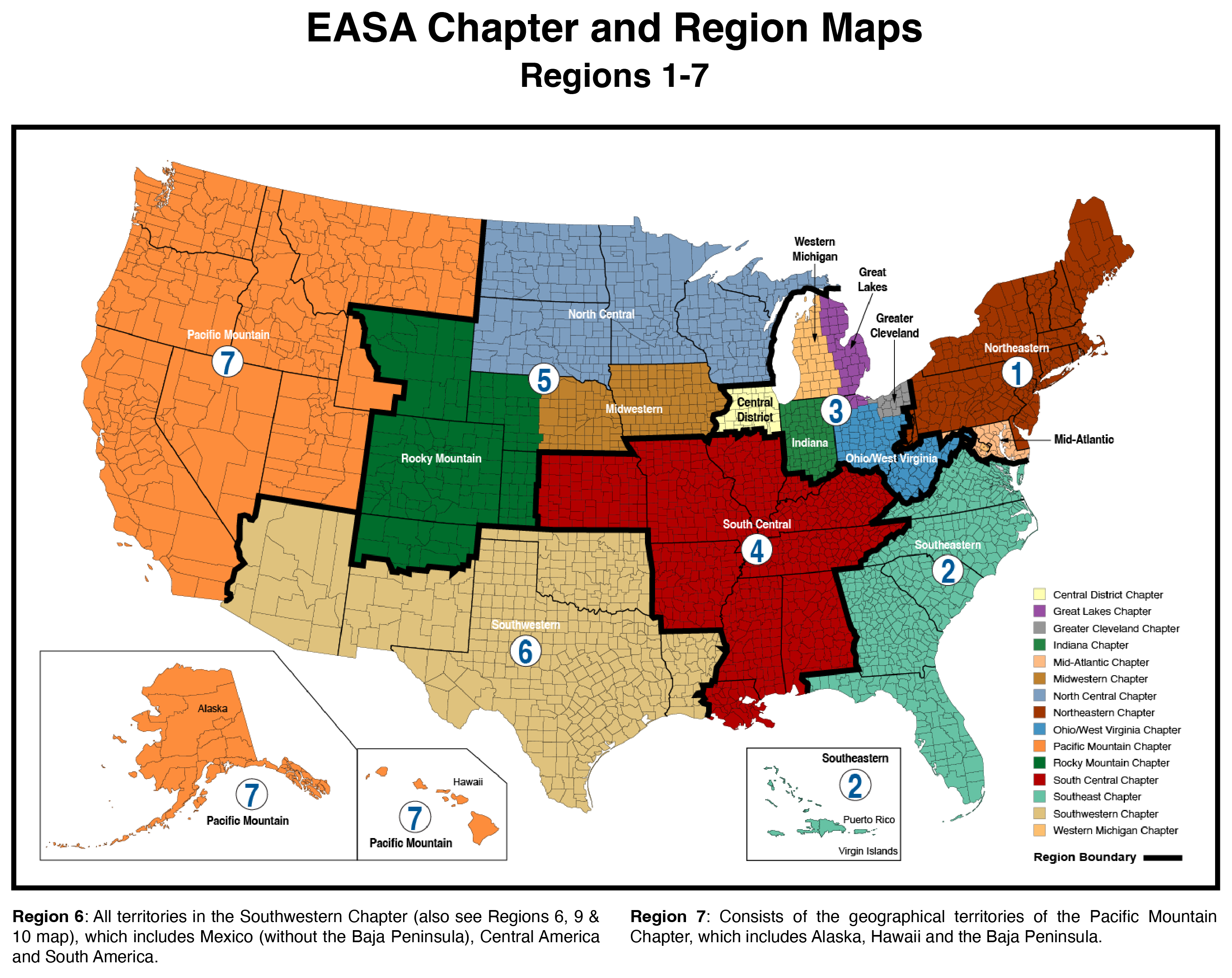 EASA Chapters - North America